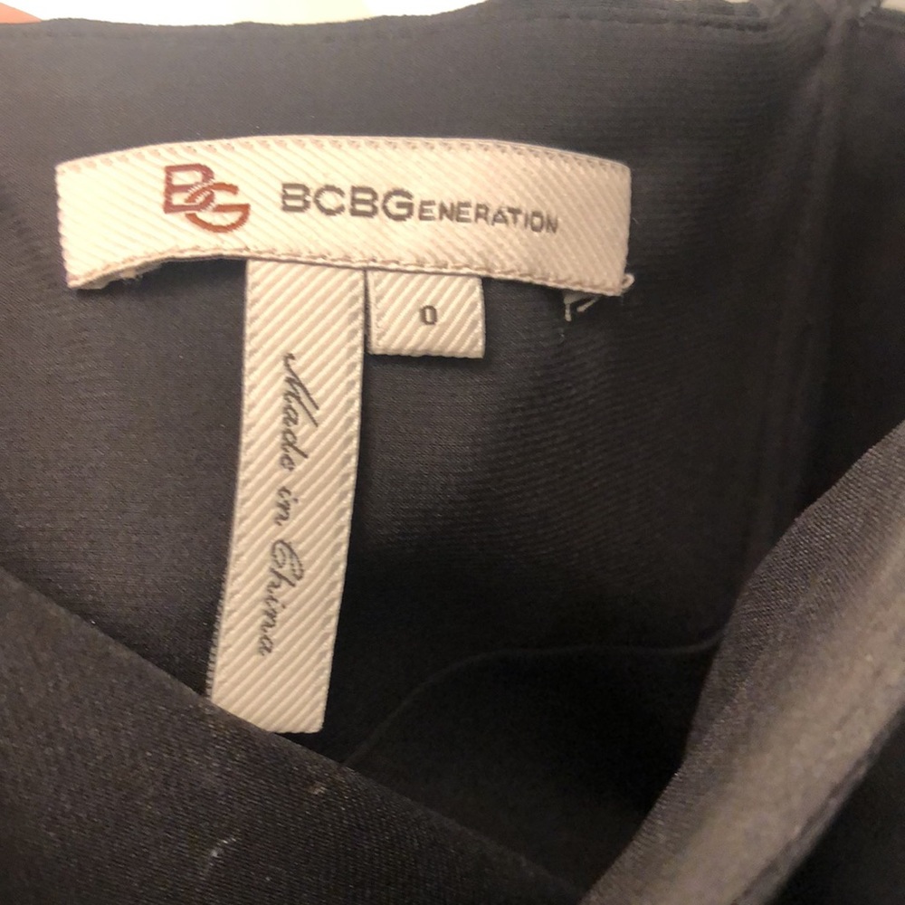 Strapless Bcbgeneration Ruffle Backside Black Coc… - image 6